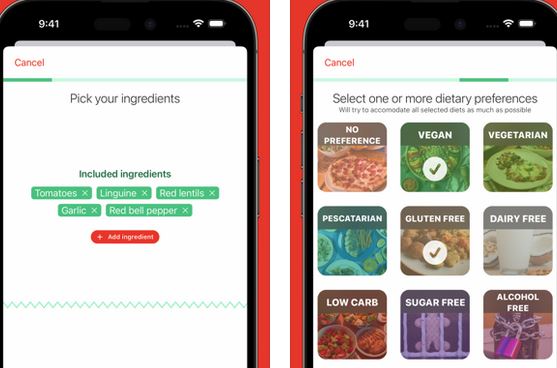 4 applications de recettes pour iPhone alimentées par GPT