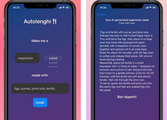 4 applications de recettes pour iPhone alimentées par GPT