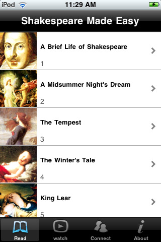 5 applications Shakespeare sympas pour iPhone