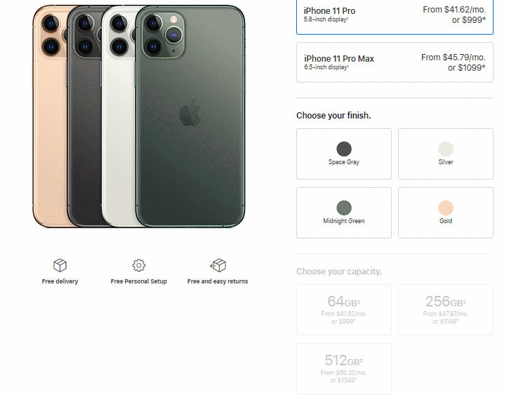 Comparaison entre iPhone 11, iPhone 11 Pro et iPhone XS