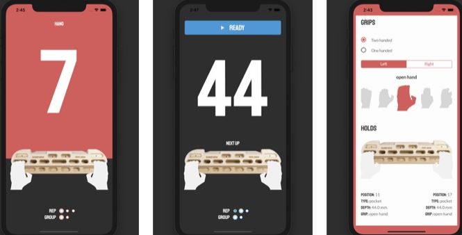 6 applications iPhone pour l’entraînement au hangboard