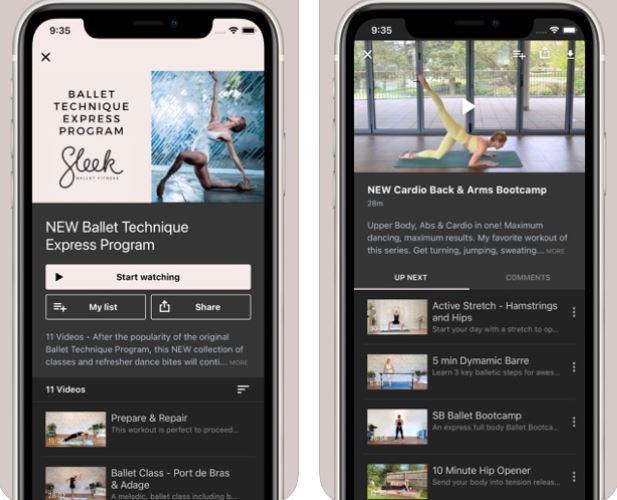 7 applications iPhone de travail de ballet