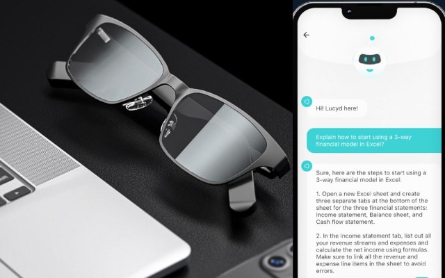 Lunettes intelligentes Lucyd équipées de ChatGPT avec application