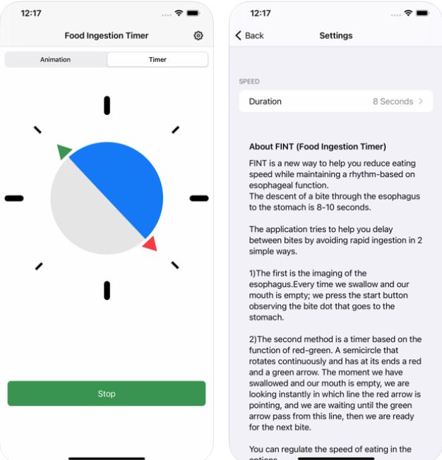 3 applications iPhone pour manger lentement qui aident à perdre du poids