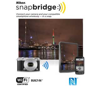 Appareil photo sans miroir Nikon 1 J5 + WiFi/NFC