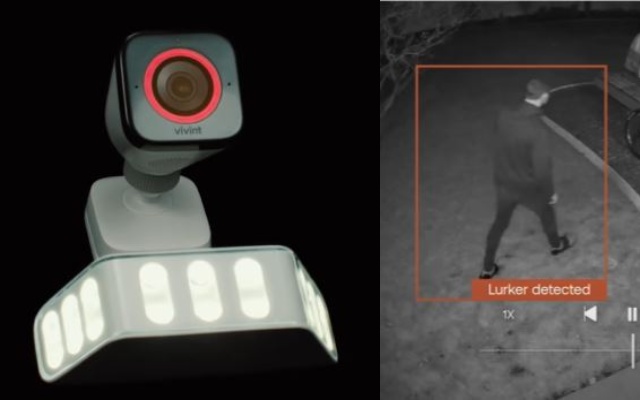 Caméra extérieure Vivint Pro (Gen 2) avec Smart Deter et prise en charge de Car Guard