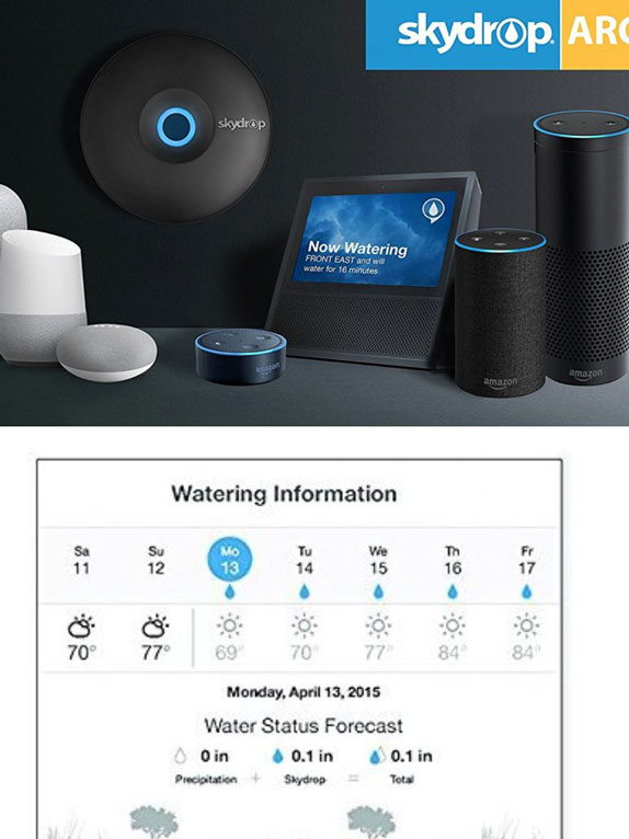 Contrôleur d’arrosoir intelligent Skydrop Arc avec prise en charge d’Alexa et Google Home