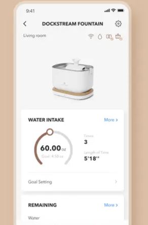 Fontaine à eau connectée pour chats PETLIBRO Dockstream Android/iOS