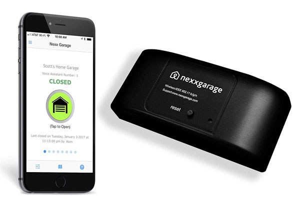 Ouvreur de porte de garage NEXX Garage NXG-100b compatible avec Alexa