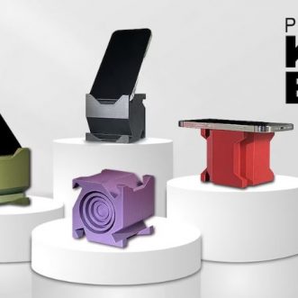Support iPhone Kube Bioplastic avec 5 angles réglables