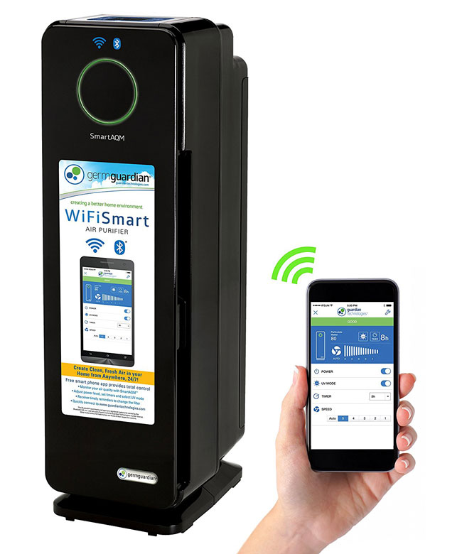 Purificateur d’air intelligent WiFi GermGuardian