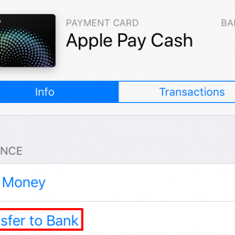 Comment transférer mon solde Apple Pay Cash sur mon compte bancaire ?