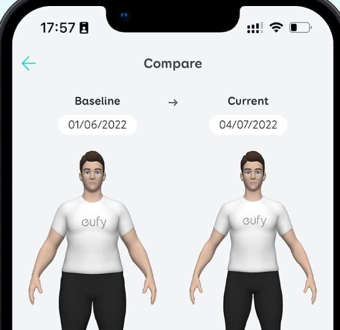 balance connectée eufy P2 Pro WiFi avec modèle de corps 3D, 16 mesures