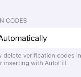 Comment supprimer automatiquement les codes de vérification à 2 facteurs sur iPhone