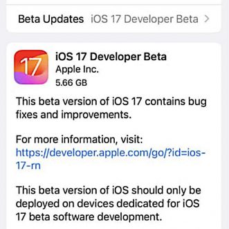 Comment installer la bêta développeur d’iOS 17 gratuitement