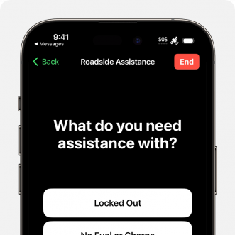 Comment utiliser l’Assistance Routière par satellite sur iPhone