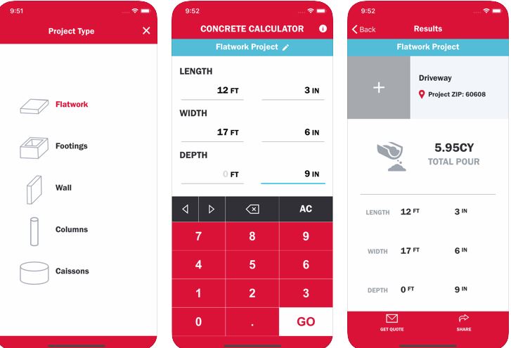 Les 5 calculateurs de béton incontournables pour iPhone