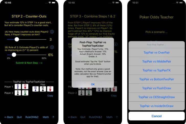 6 applications iPhone pour apprendre le poker