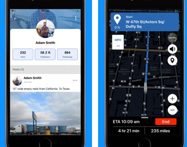Les 7 meilleures applications GPS pour camions à télécharger sur iPhone
