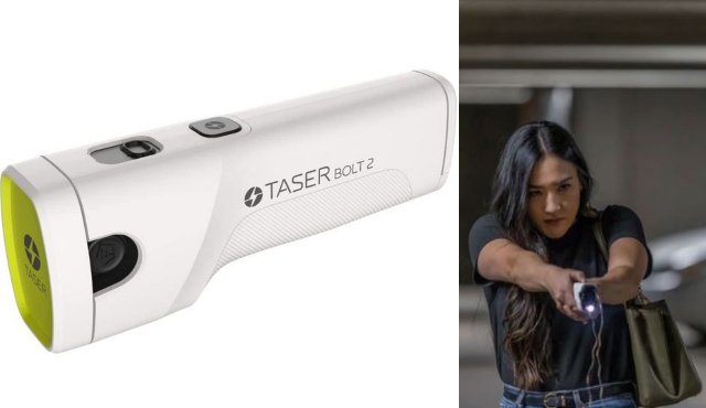 Outil de défense personnelle connecté TASER Bolt 2 pour smartphone