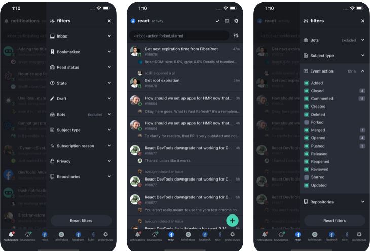 Les 7 meilleurs clients GitHub pour iPhone et iOS à découvrir absolument