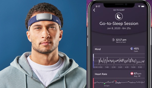 Bandeau de méditation intelligent EEG MUSE S (2e génération)