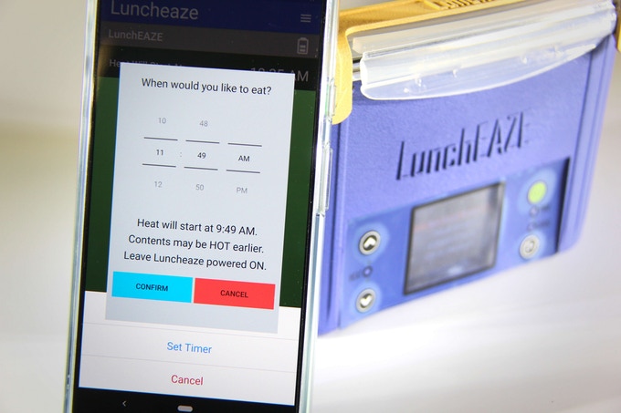 2 lunchboxes chauffants contrôlés par smartphone