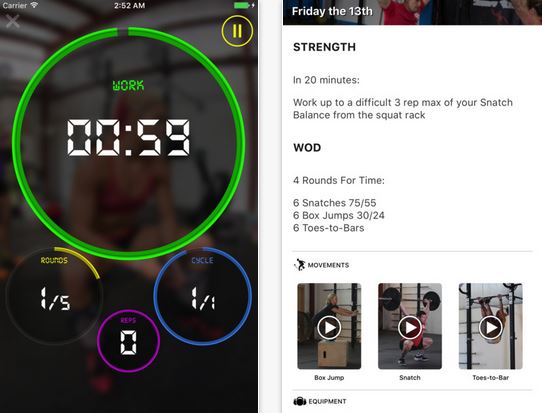 13 applications iPhone et iPad pour les pratiquants de CrossFit