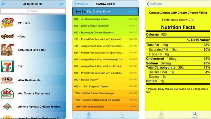 5 applications iPhone de nutrition pour les restaurants