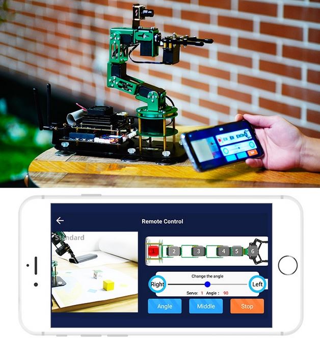 6 robots NVIDIA Jetson Nano contrôlés par application incontournables