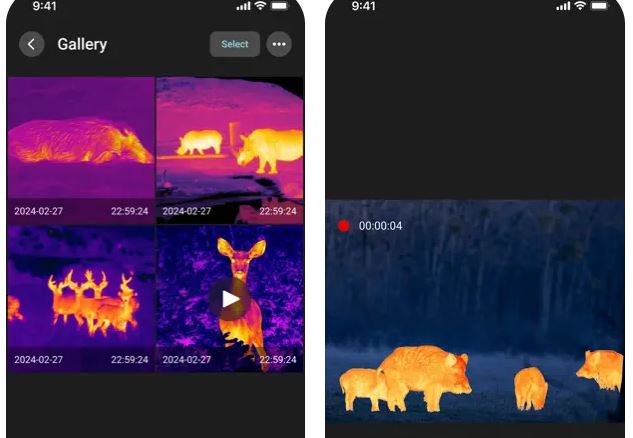 Monoculaire thermique ATN BlazeHunter 635 compatible iPhone/Android avec Wi-Fi