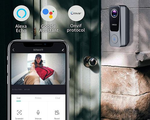 7 sondes de porte d’entrée vidéo intelligente compatible Alexa