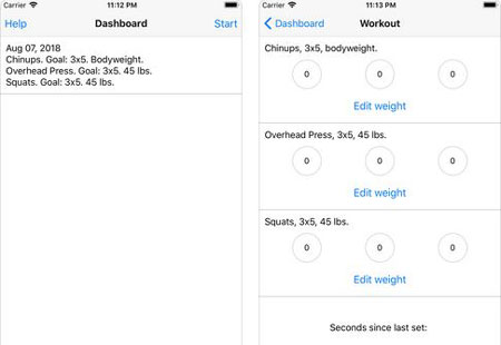 3 applications LP Greyskull pour l’entraînement de force à base de poids corporel