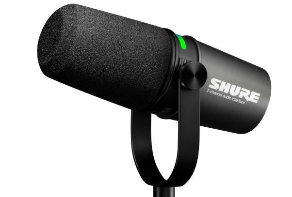 Présentation du microphone et interface pour smartphone Shure MV7i au CES 2025
