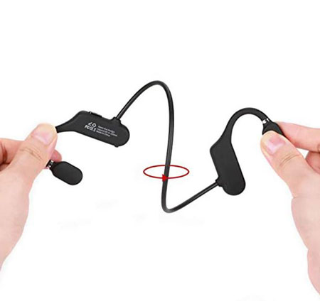 10 écouteurs intelligents Bluetooth 5.0 à conduction osseuseofstream поба10 écouteurs intelligents Bluetooth 5.0 à conduction osseuse intelligente