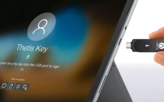 Clé de sécurité Thetis Pro FIDO2 USB/NFC pour authentification sans mot de passe