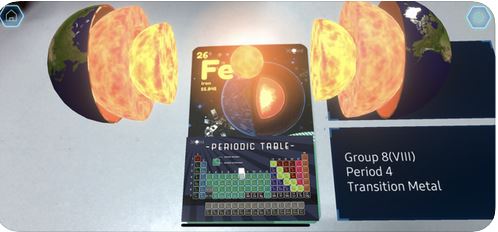 Tableau périodique d’éléments en réalité augmentée pour iPhone : 5 kits