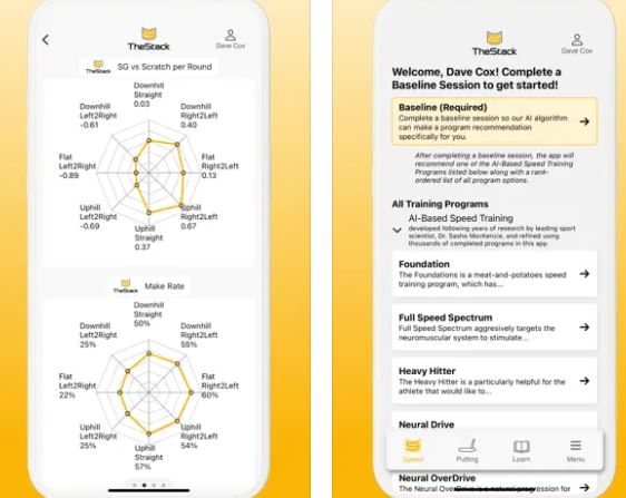Analyseur de mouvement de batte de baseball TheStack avec application