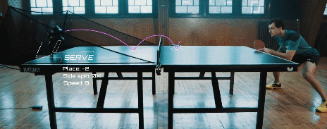 5 robots de ping-pong contrôlés par application