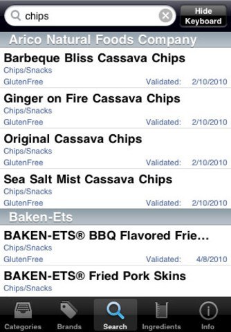Meilleures applications sans gluten pour iPhone