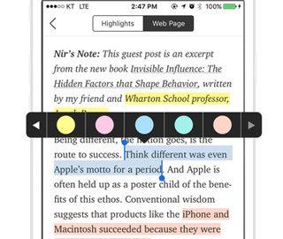 3 applications de surlignage web pour iPhone et iPad