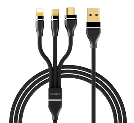 4 câbles USB multi-chargeurs pour iPhone et iPad