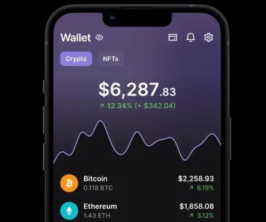 Portefeuille crypto Ledger Stax à écran courbé E-ink avec application