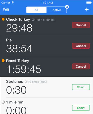 6 applications de minuteur de cuisine pour iPhone et iPad