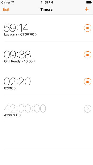 6 applications de minuteur de cuisine pour iPhone et iPad