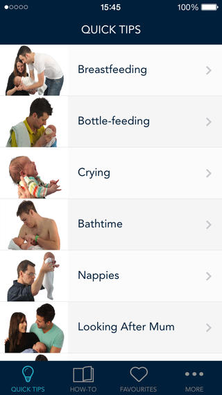 5 superbes applications de guide de grossesse pour les papa