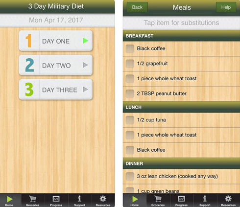 2 applications iPhone incontournables pour le régime militaire à essayer en 3 jours pour les diététistes