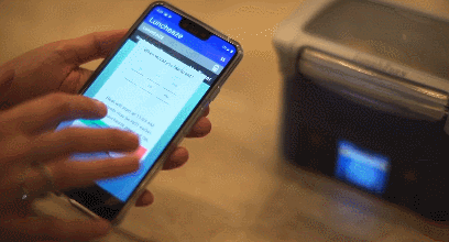2 lunchboxes chauffants contrôlés par smartphone
