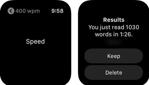 3 applications de lecture rapide pour Apple Watch