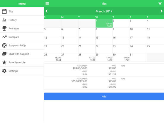 4 applications iPhone pour suivre les pourboires reçus